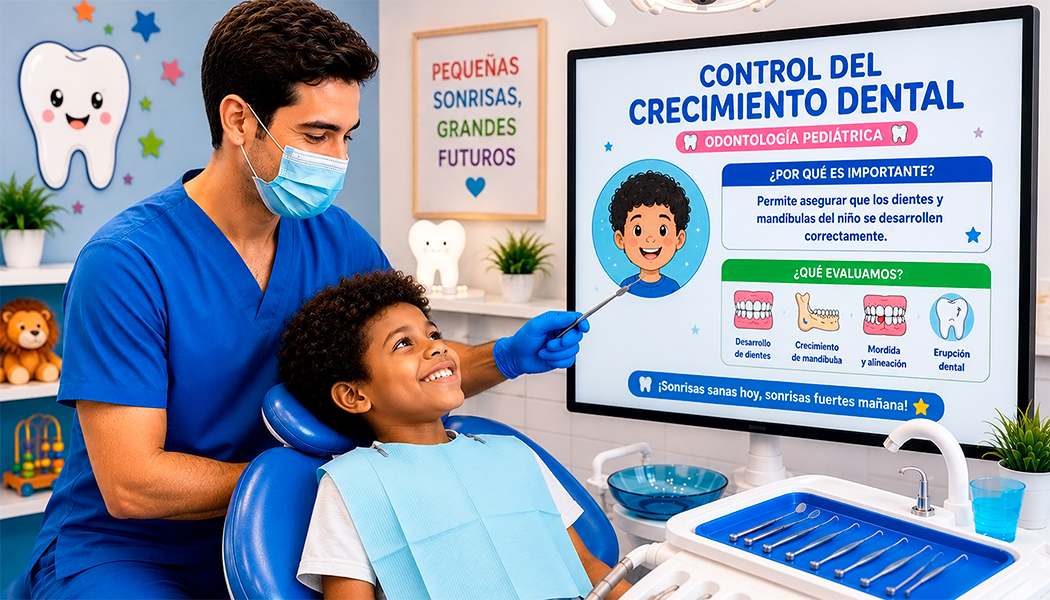 Control del crecimiento dental - Odontología pediátrica