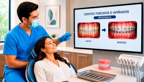 Dientes torcidos o apiñados - Ortodoncia