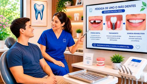 Pérdida de uno o más dientes - Rehabilitación oral